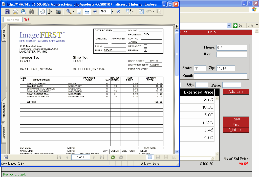 Contract PDF Printing