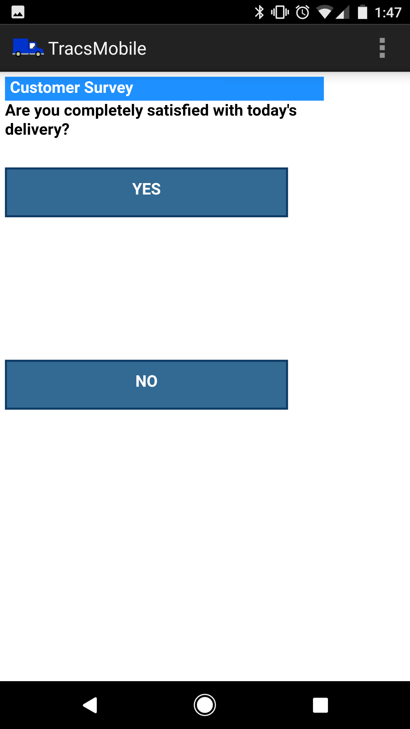 Handheld Satisfaction Surveys